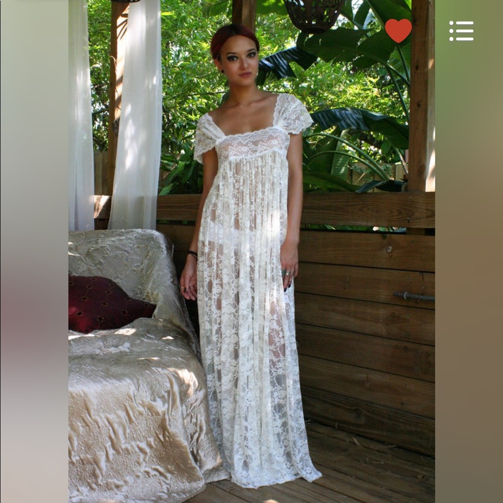 Beautiful Sheer Lace Nightgown- Brand New
